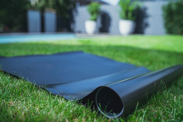 Preview: PVC Teichfolie schwarz 1,00 mm